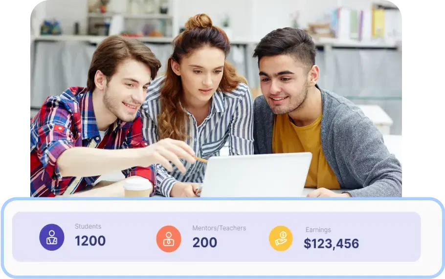 group of people discussing